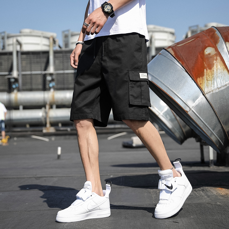 Quần ngắn 100% cotton phối dây rút thời trang dành cho nam cỡ M-7XL