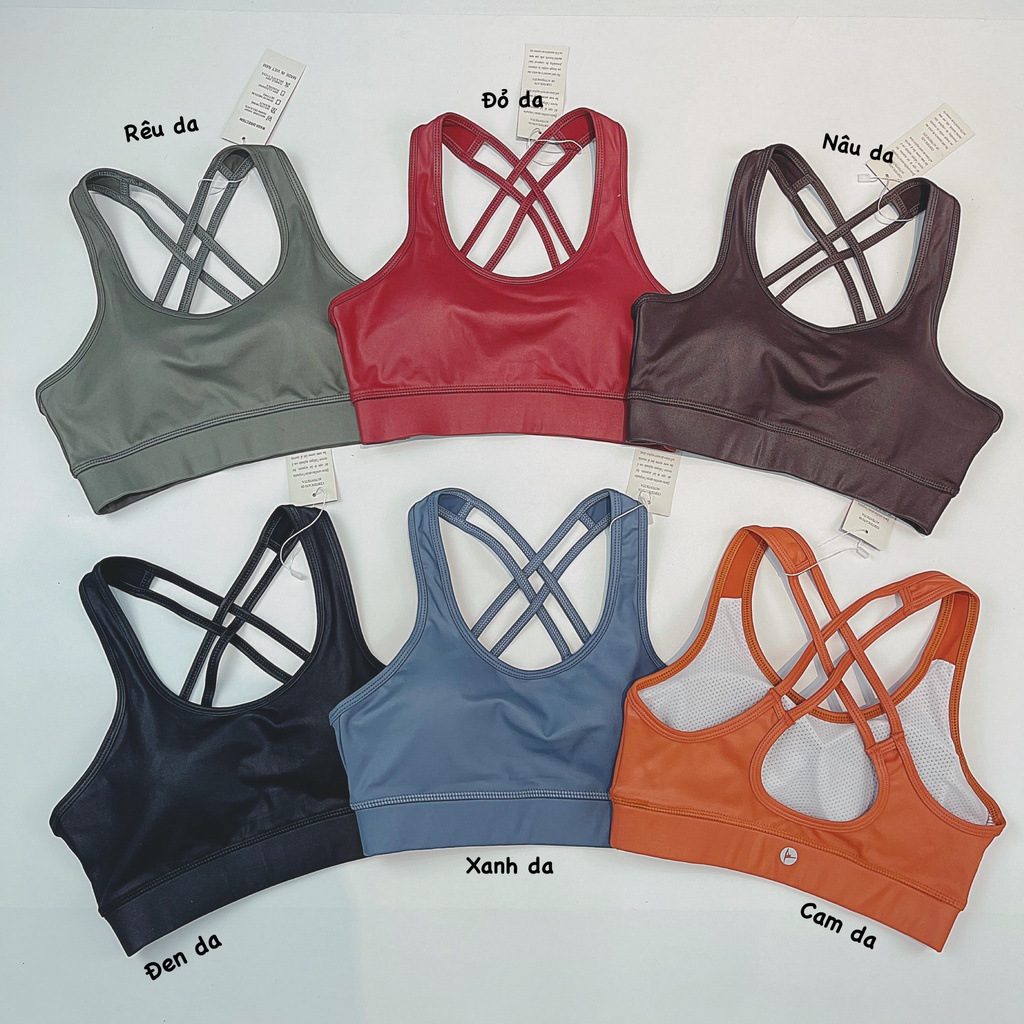 Áo Bra Tập Gym 90 Chéo Dây Màu Siêu Tây