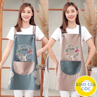 Tạp dề hình thỏ, tạp dề chống thấm, tạp dề nhiều họa tiết, tạp dề nhà bếp