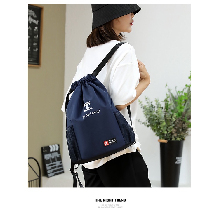 Ba Lô Dây Rút Siêu Nhẹ Sức Chứa Lớn Tiện Dụng Cho Nam Và Nữ