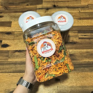 Khô gà lá chanh xé sợi loại 1 thơm ngon, đậm vị cay, ăn vặt ton ton an toàn vstp