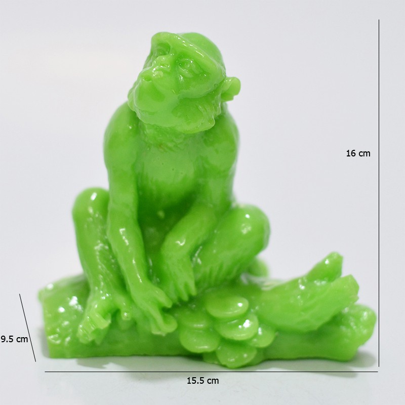 Tượng Đá Khỉ Đại Màu Xanh Ngọc