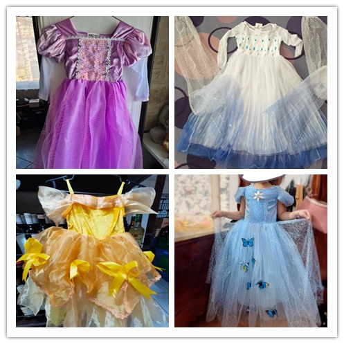 Đầm Hóa Trang Công Chúa Anna Elsa Cho Bé Gái