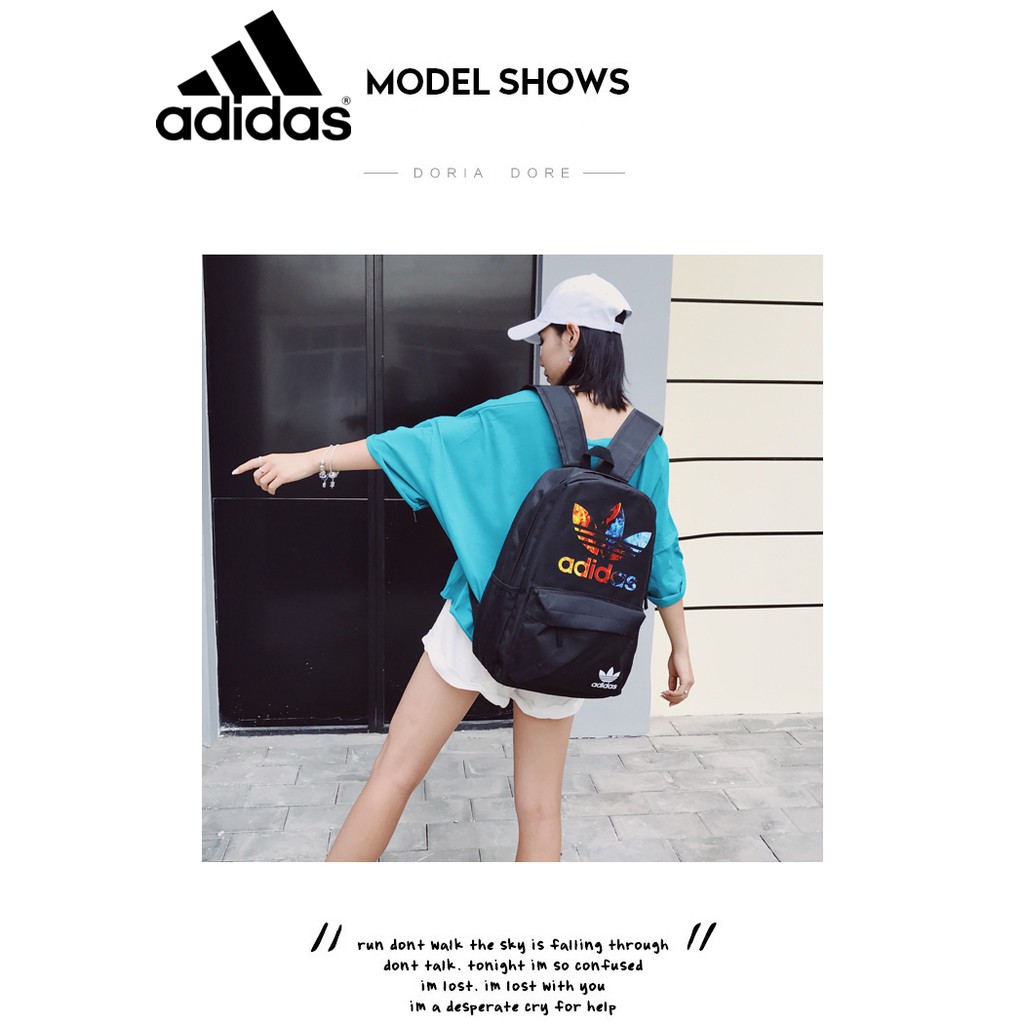 ADIDAS X Ba Lô Thể Thao Siêu Mỏng Chống Thấm Nước Sức Chứa Lớn Màu Gradient Thời Trang Xuân Hè Cho Nam Và Nữ