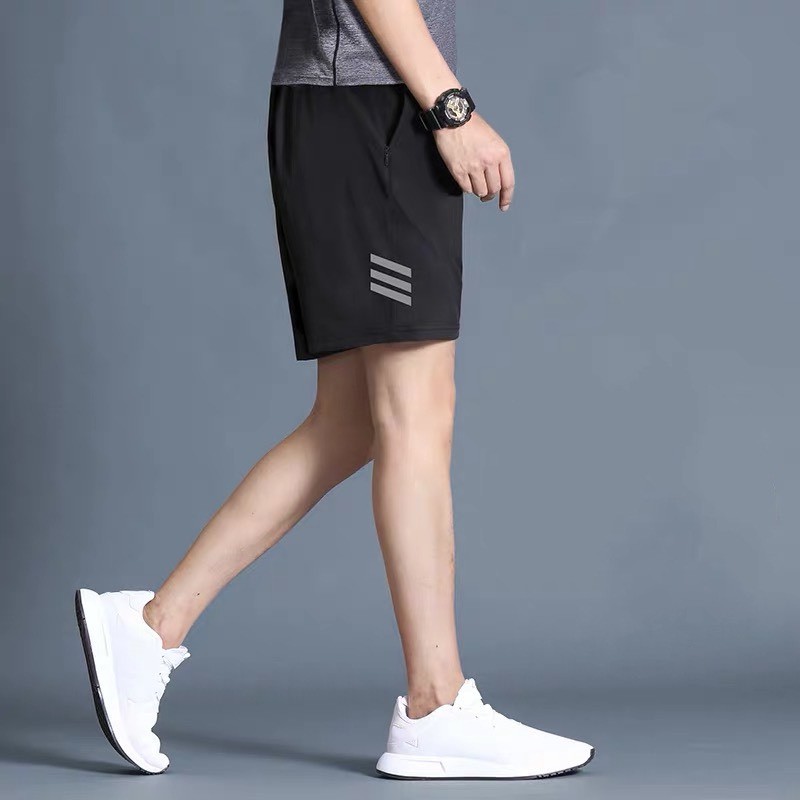 Quần short nam dáng thể thao cạp chun co giãn hàng Quảng Châu cao cấp