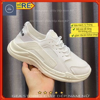 Giày thể thao nam sup trắng đỏ gea, sneaker nam giày tập gym cao cấp tăng chiều cao kiểu dáng sport - Mã GEATT06