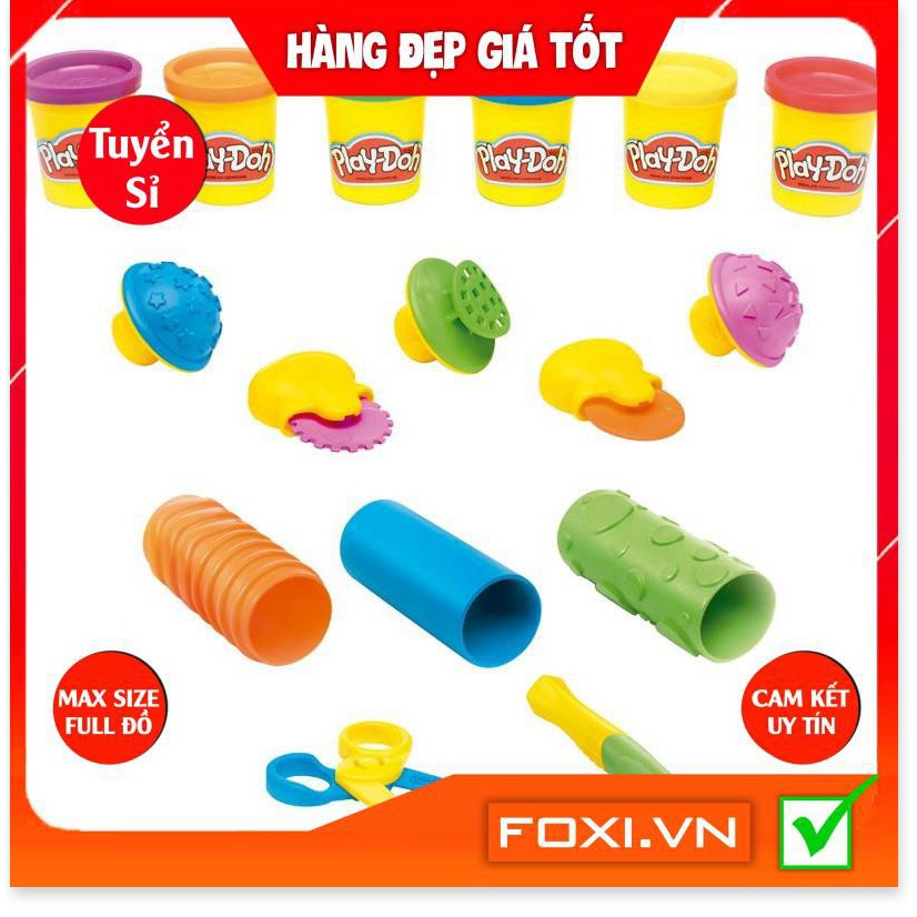 SÉT 4-6 Hộp Đất Nặn an toàn Play Doh loại To-Hàng VNXK CLC-Tăng trí tưởng tượng và sự khéo léo