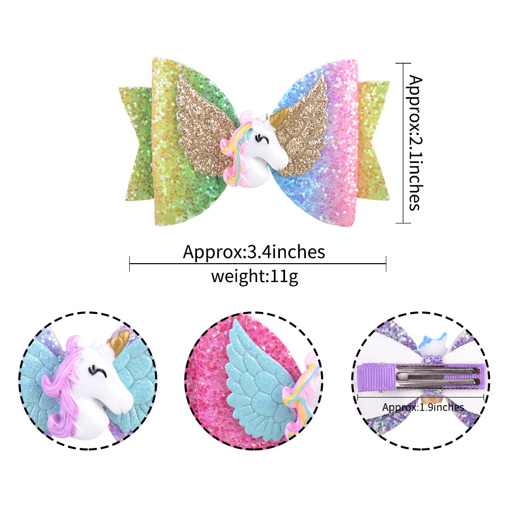 Kẹp tóc KIDSBOWS phối nơ xinh xắn và thời trang cho bé gái
