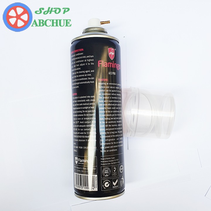 Bình Xịt Flamingo Vệ Sinh Điều Hòa Ô Tô, Điều Hòa Gia Đình 500ml