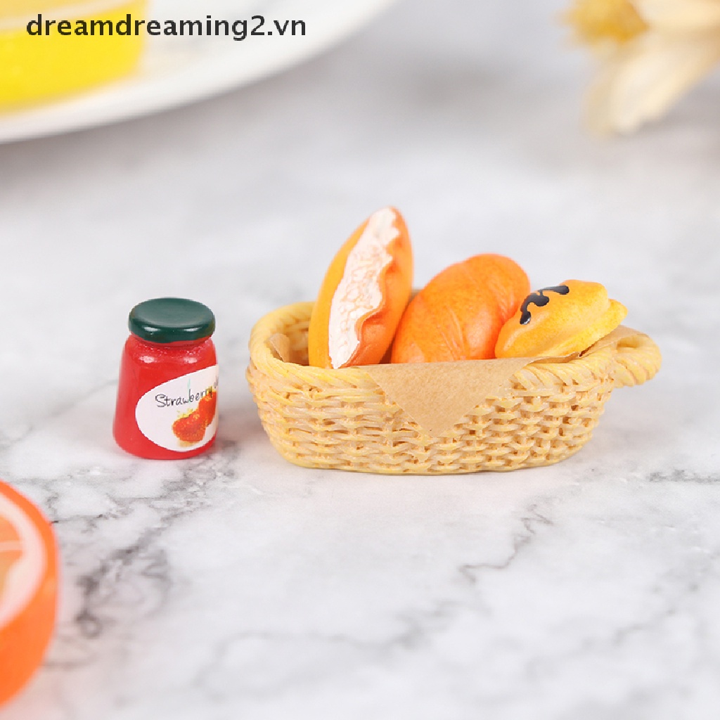 1 Bộ Giỏ Bánh Mì Tỉ Lệ 1: 12 Dành Cho Búp Bê