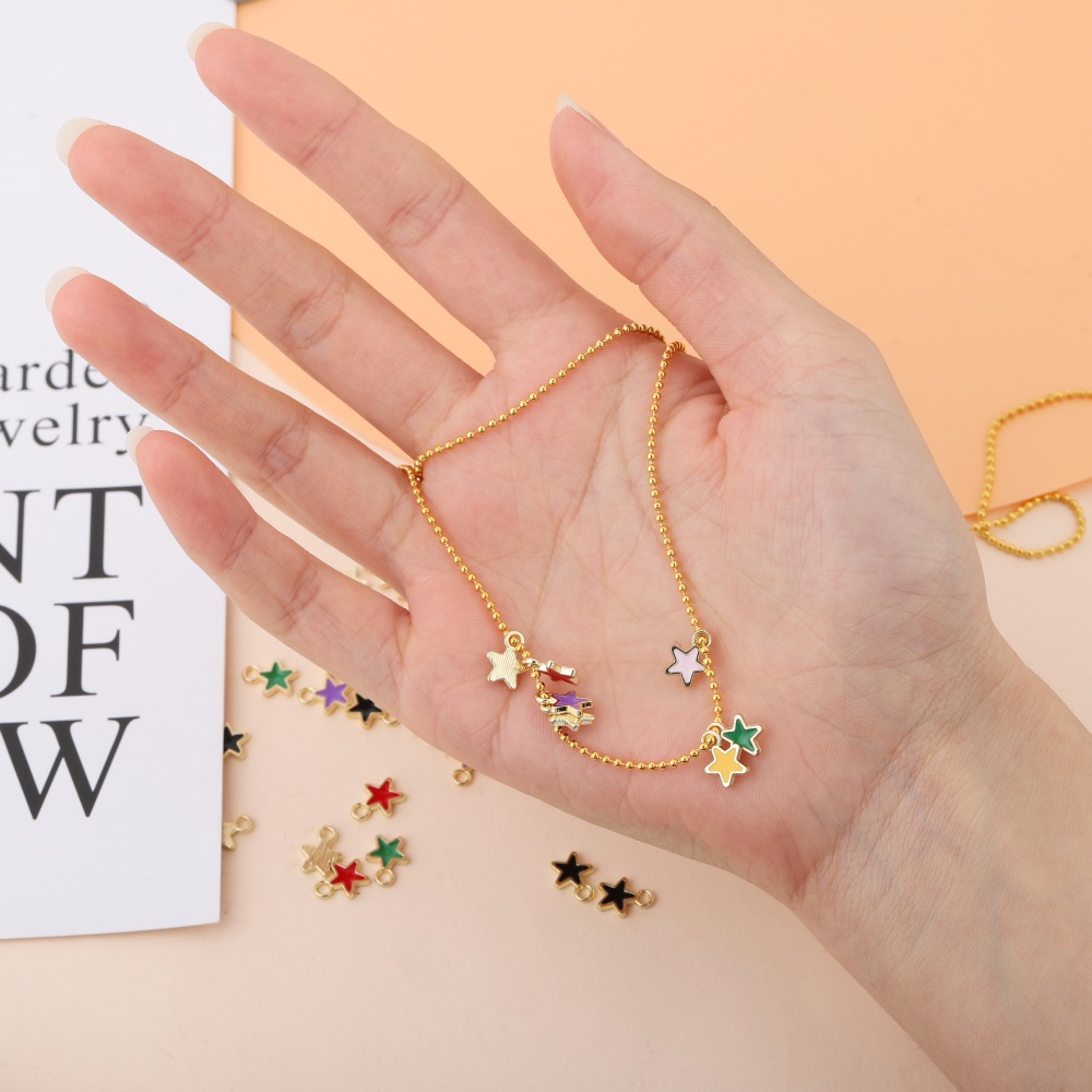 St.kunkka Phụ kiện trang sức mặt dây chuyền ngôi sao dễ thương 50 chiếc