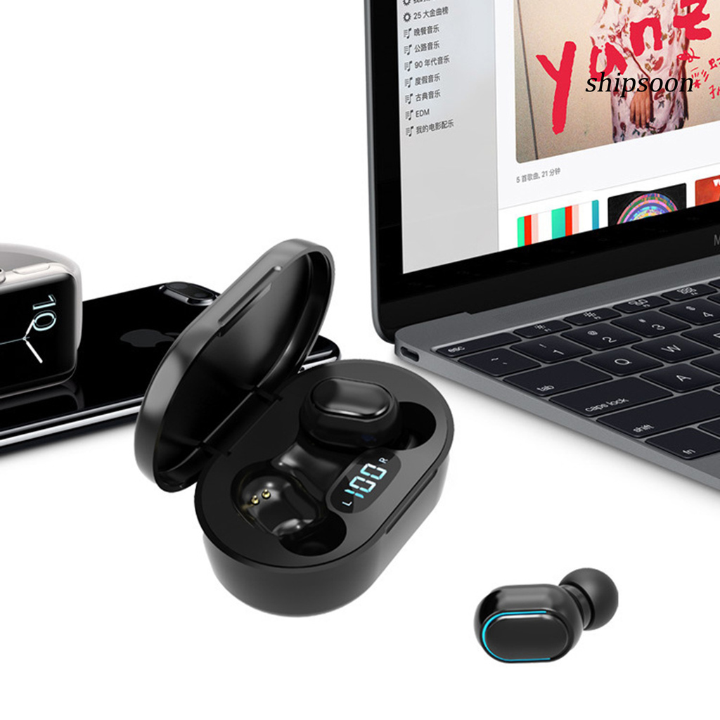 snej  E7S Bluetooth 5.0 Smart-Touch In-ear Wireless Earphone Earbuds for Phone