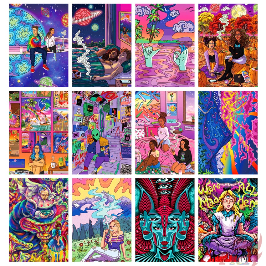 ❉ Meditation Graffiti Art Series 01 Colorful Stickers ❉ 50Pcs/Set DIY Fashion Decals Doodle Stickers