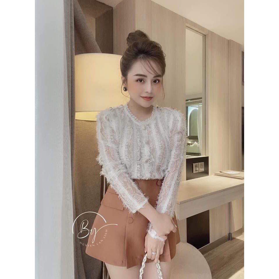 Chân Váy Chữ A Cúc Bọc Nhiều Màu | BigBuy360 - bigbuy360.vn