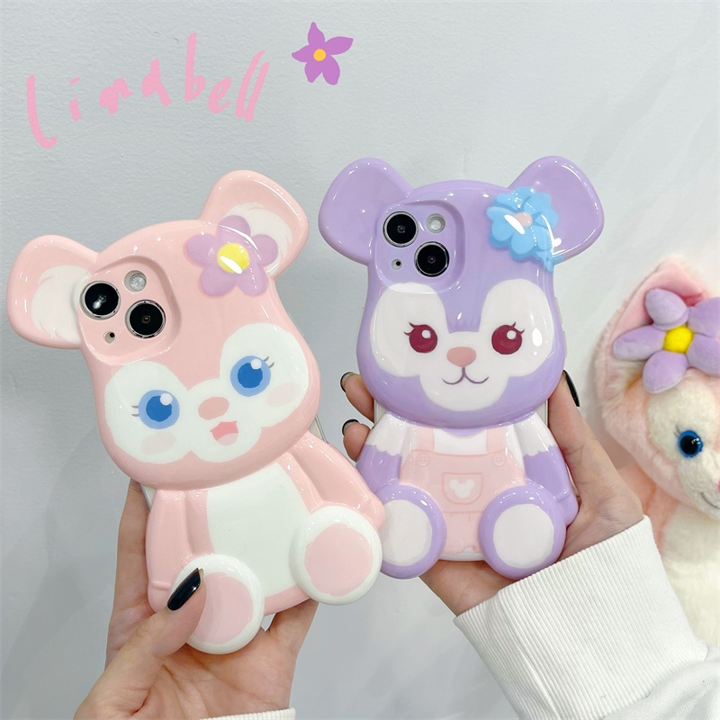 Ốp Điện Thoại In Hình Gấu Belle Xingdailu Dễ Thương Cho iPhone 7/8/X/XS/XR/11/12/13/Plus/Pro/Max