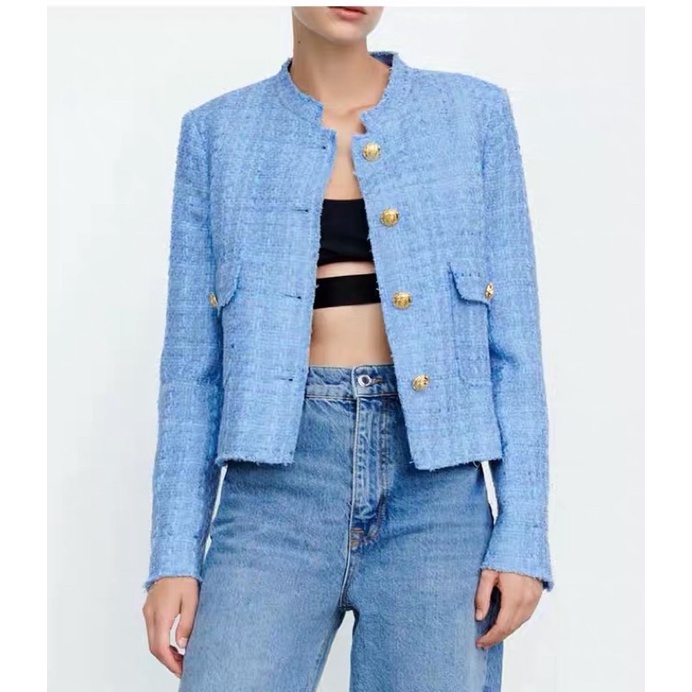 ÁO DẠ TWEED LỬNG ZARA AUTHENTIC TUỒN STORE