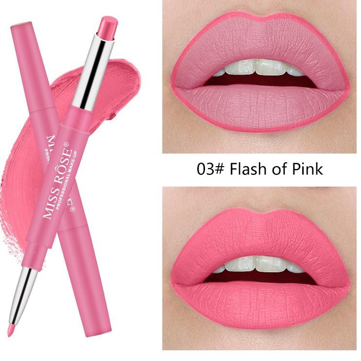 (Hàng Mới Về) Son Môi Kiêm Bút Kẻ Viền Môi Lâu Trôi Không Thấm Nước Đa Năng C8Qzh Miss Rose | BigBuy360 - bigbuy360.vn