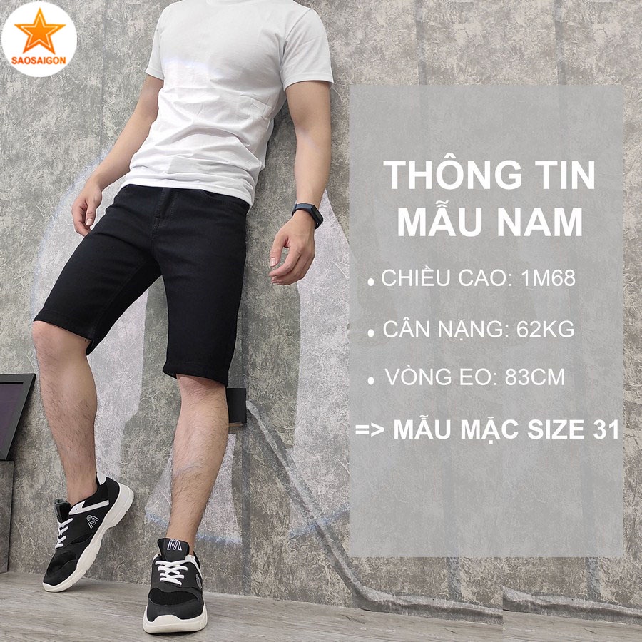 Quần short nam [ HÌNH THẬT ] jean đẹp chuẩn form siêu bền SG169 Saosaigon | BigBuy360 - bigbuy360.vn