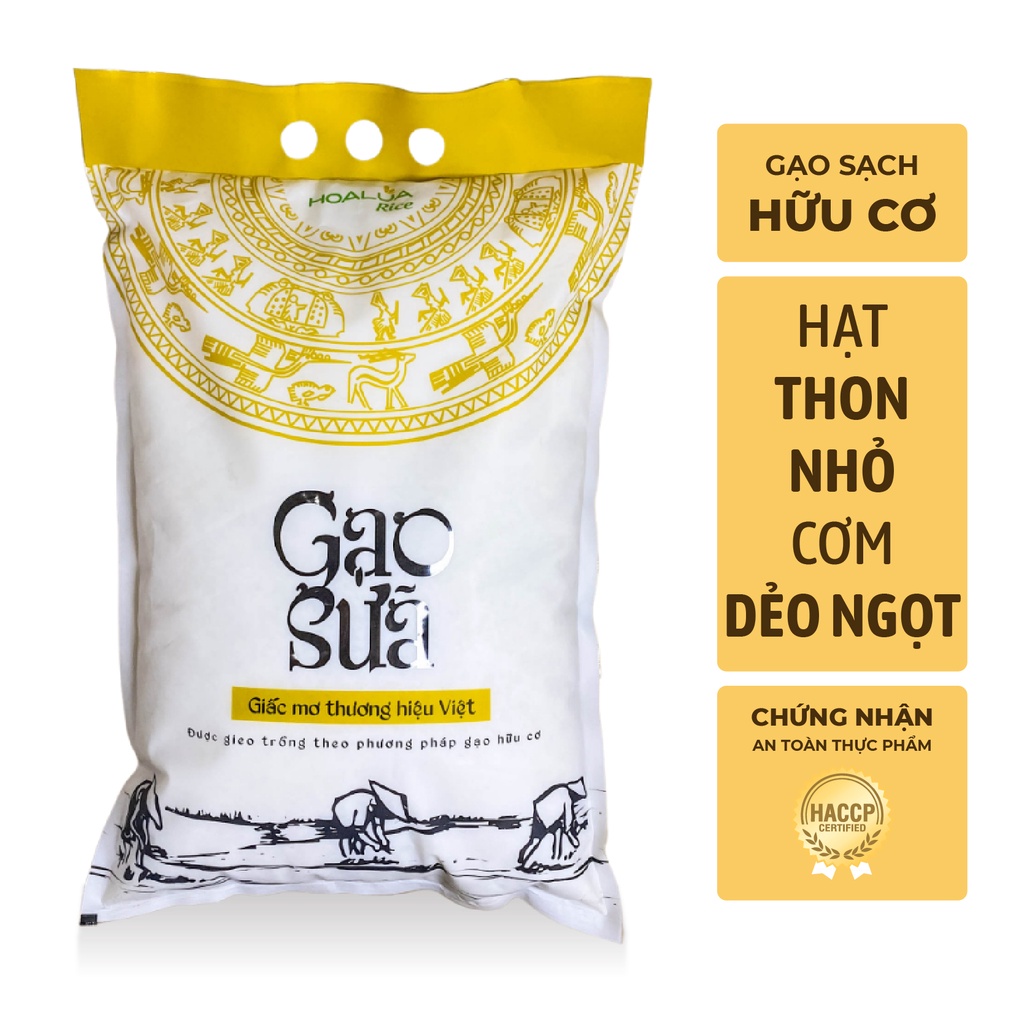Gạo Sữa- Túi 5kg - Vị ngọt sữa, dẻo mềm