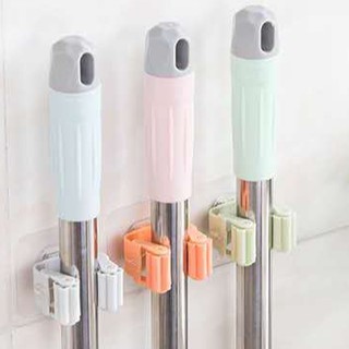 Móc Dán Tường Kẹp Giữ Cây Lau Nhà Treo Chổi - móc treo chổi chịu lực