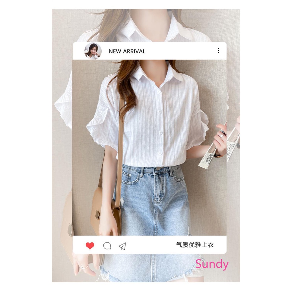 Áo Kiểu Chiffon Tay Ngắn Plus Size Thời Trang Mùa Hè Dành Cho Nữ