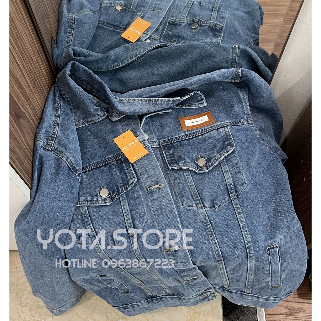 Áo khoác jeans tag da - KB42