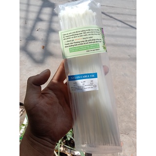 Dây Rút Làm Giàn (1 Túi) Trắng Dây 5x250 mm Cố Định Giàn, Lưới,...