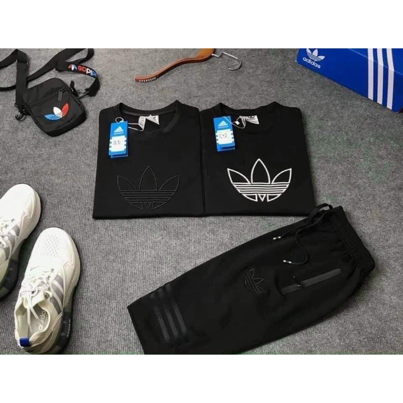 BÁN SỈ BỘ ĐAS MÀU ĐEN THÊU LOGO CHO NAM