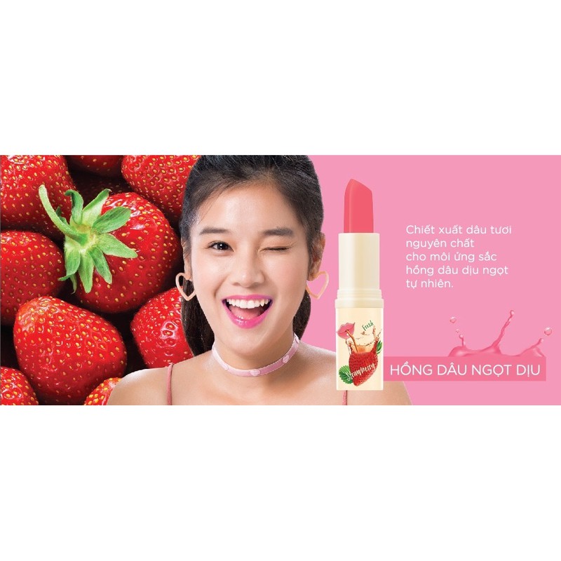 Son dưỡng môi LipIce Sheer Color Fruit Juice - Strawberry