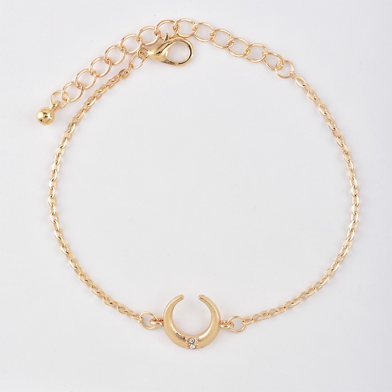 Set 5 vòng tay mặt hình mặt trăng / lá thời trang dành cho nữ