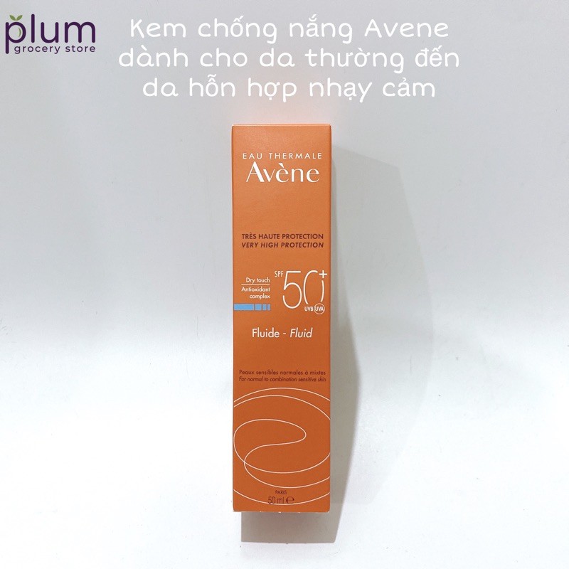 Kem chống nắng Avene Fluide - Fluid Pháp 50ml