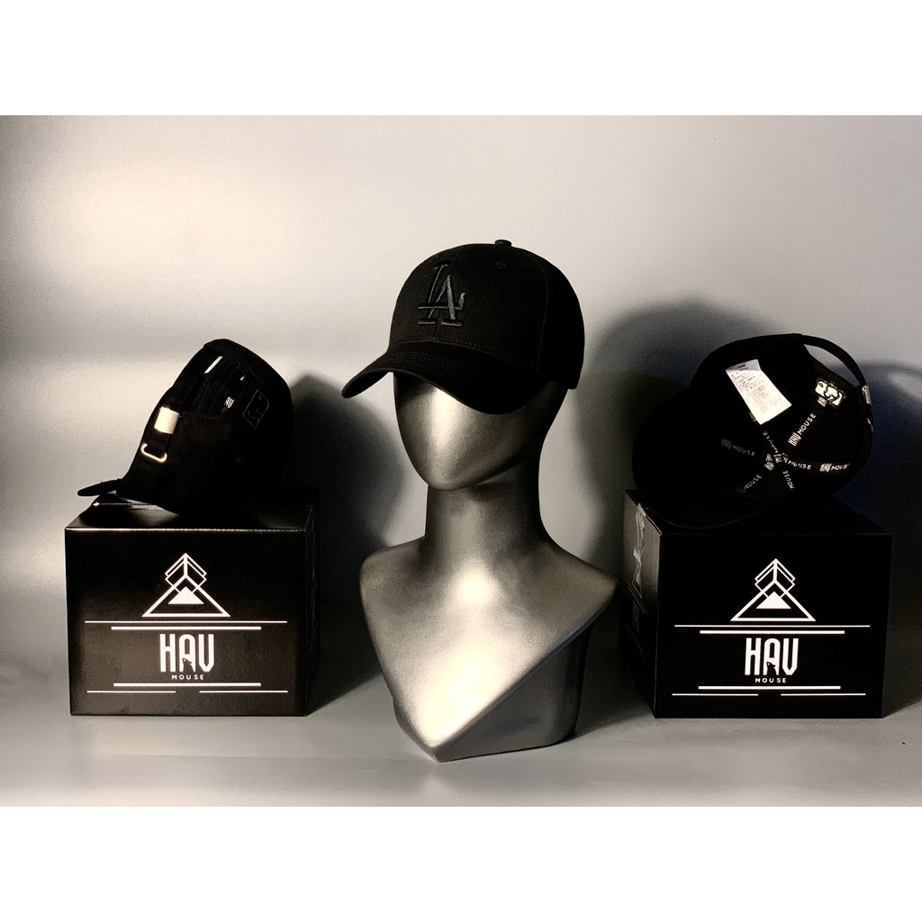 Mũ lưỡi trai, Nón kết xuất khẩu Zeni Store L.A đen thêu logo đen Siêu HOT Freeship, Full Hộp