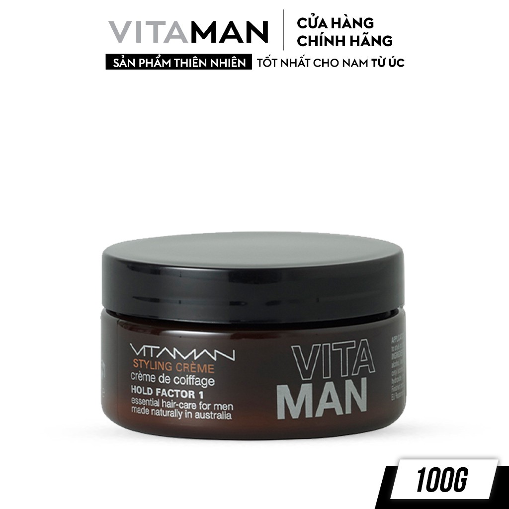 Kem Tạo Kiểu Tóc Dành Cho Nam Vitaman Styling Crème 100g