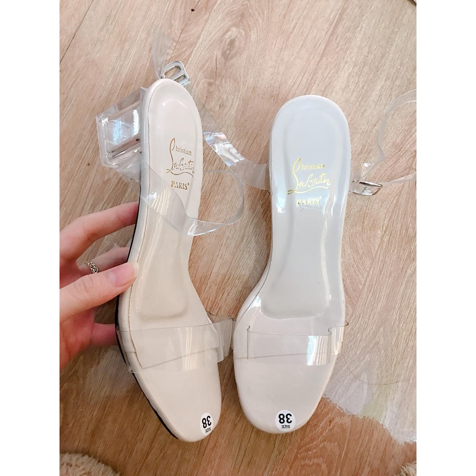 Sandal quai trong đế 5cm  NHẬP CODE: TATR2406 để giảm 10.000đ với đơn hàng trên 150k