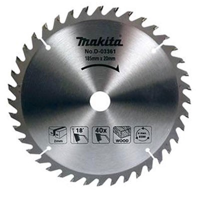 LƯỠI CẮT GỖ HỢP KIM MAKITA 180MM X 40T