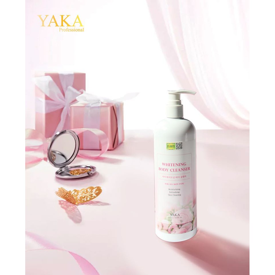 Sữa Tắm Trắng Da Hương Nước Hoa YAKA Whitening Body Cleanser 500ml