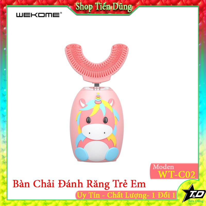 Bàn Chải Đánh Răng Wekome WT C02 Hình Chữ U tích hợp pin chống nước IPX7 chống va đập quay 360 độ mền mại làm sạch răng