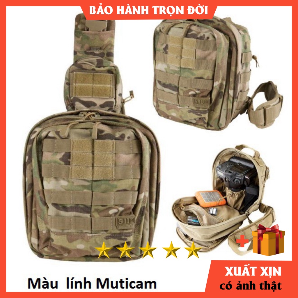 Túi đeo chéo nam 5.11 Tactical Moab 6 , balo 511- chiến thuật -tactical - phượt -leo núi ⚡️HÀNG XUẤT DƯ ⚡️vải chống thấm