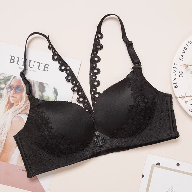 Áo ngực nâng không gọng cài trước dây ren phía sau cực yêu | BigBuy360 - bigbuy360.vn