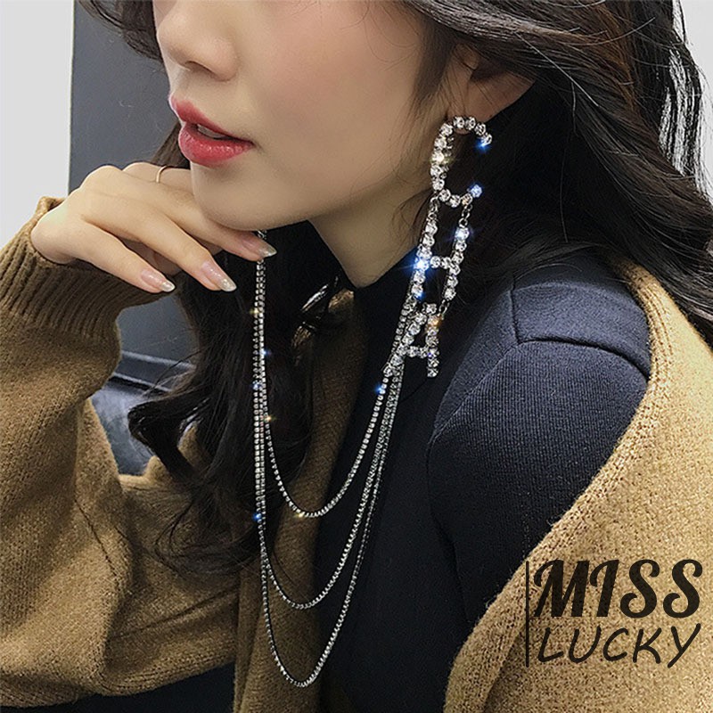 Vòng cổ kiêm khuyên tai phong cách Âu Mỹ thời trang cá tính cho nữ