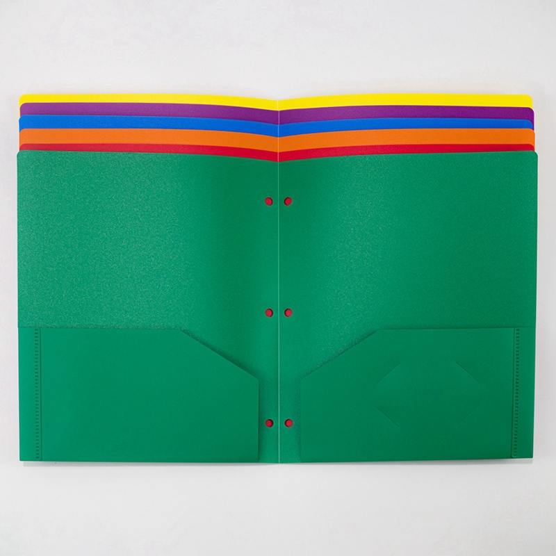 Set 6 Bìa Đựng Tài Liệu 2 / 3 Lỗ 6 Màu Tiện Lợi