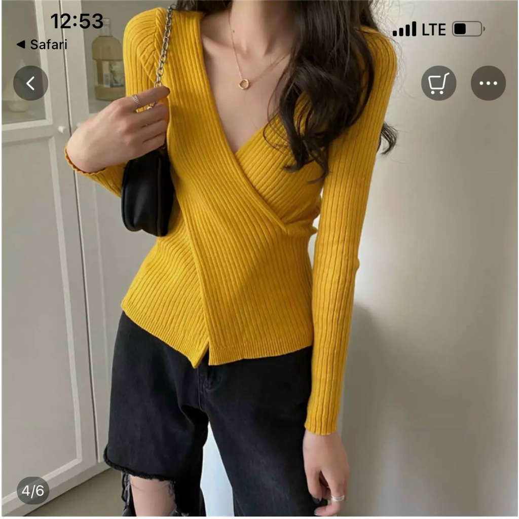 ÁO KIỂU PHỐI CHÉO HAI TÀ XINH ĐẸP LẮM ẤY