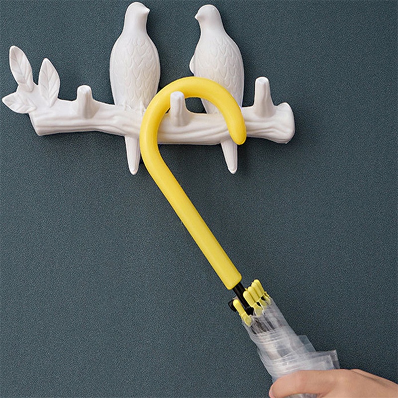Móc treo đồ gắn tường bằng ABS hình chú chim sáng tạo