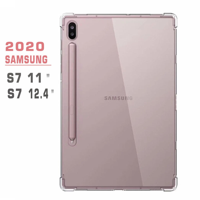 SAMSUNG Ốp Lưng Tpu Trong Suốt Cho Samsung Galaxy Tab S7 11 Plus 12.4 2020 Sm-T970 T975 T870 T875