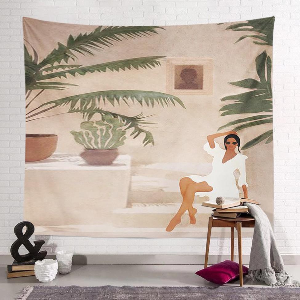 Tranh vải treo tường decor vintage 🍧🍨🍦🍰🎂🍭Thảm treo tường trang trí phòng ngủ