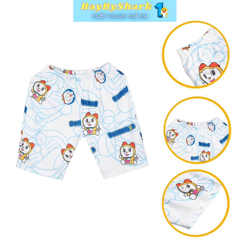 Quần Lửng legging Cho Bé Gái Thun Lạnh Trẻ Em Mặc Nhà Từ 10 Đến 45kg Baybyshark1