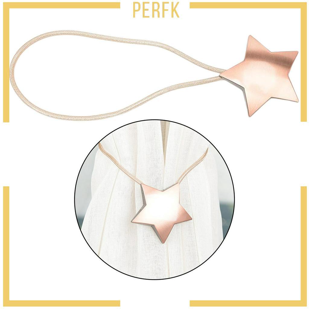 Kẹp Giữ Rèm Cửa Nam Châm Hình Ngôi Sao Năm Cánh Bằng Kim Loại