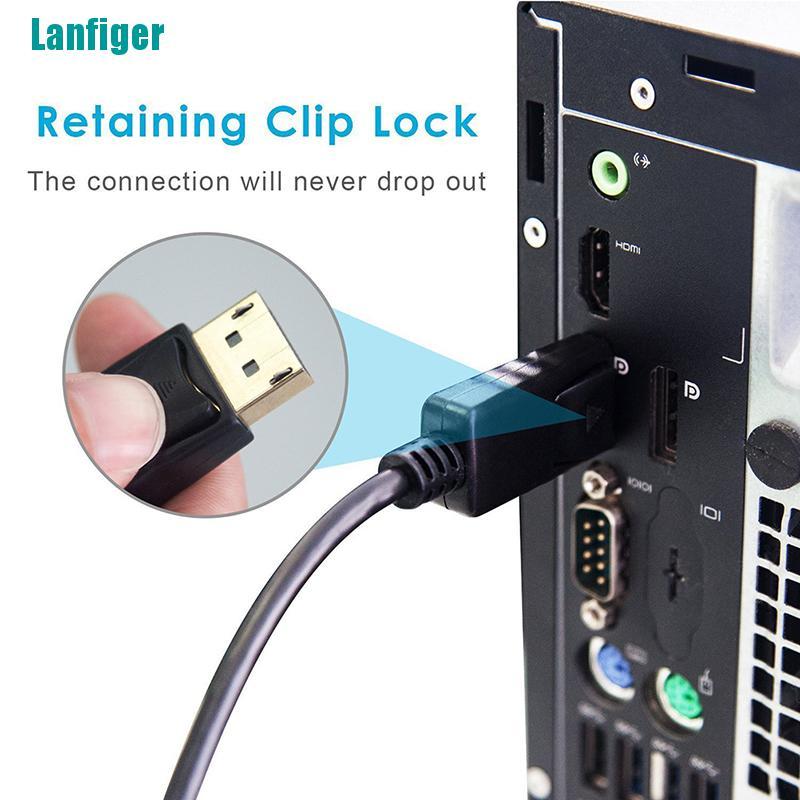 Cáp Chuyển Đổi DP Sang DVI-D Dài 6 Feet 1.8m Mạ Vàng Tiện Dụng