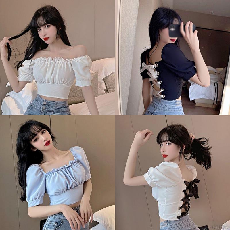 Áo sơ mi ngắn tay thắt dây lưng thời trang hàn quốc