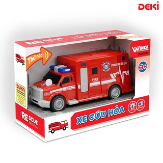 Đồ Chơi Xe Cứu Hỏa Duka Chạy Đà Có Nhạc Và Đèn
